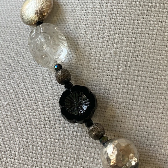 NWT Sterling Silver Crystal Quartz & Spinel Necklace w Star Pendant - Picture 8 of 13